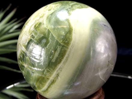 インフィナイト サーペンティン 蛇紋石 丸玉 置物 南アフリカ