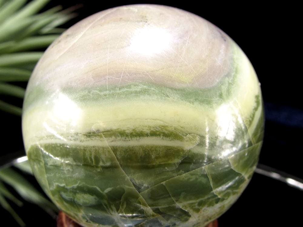 インフィナイト サーペンティン 蛇紋石 丸玉 置物 南アフリカ