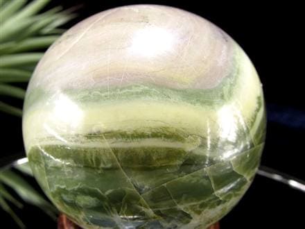 インフィナイト サーペンティン 蛇紋石 丸玉 置物 南アフリカ