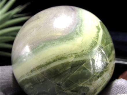 インフィナイト サーペンティン 蛇紋石 丸玉 置物 南アフリカ