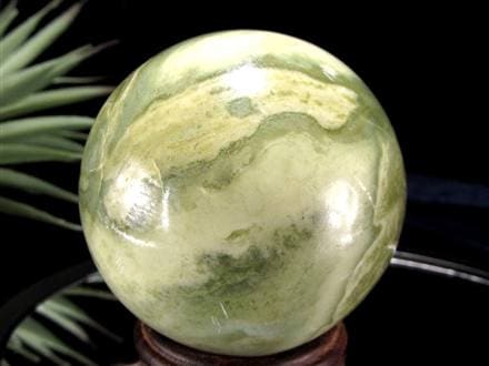 インフィナイト サーペンティン 蛇紋石 丸玉 置物 南アフリカ