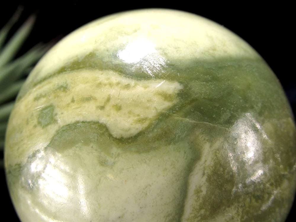 インフィナイト サーペンティン 蛇紋石 丸玉 置物 南アフリカ