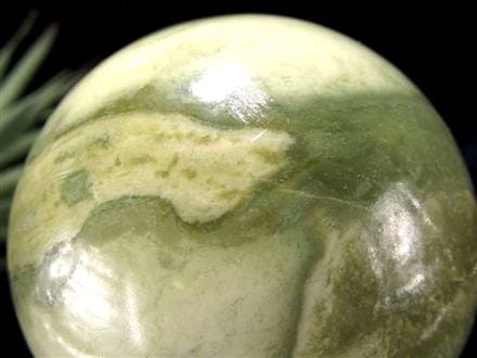 インフィナイト サーペンティン 蛇紋石 丸玉 置物 南アフリカ