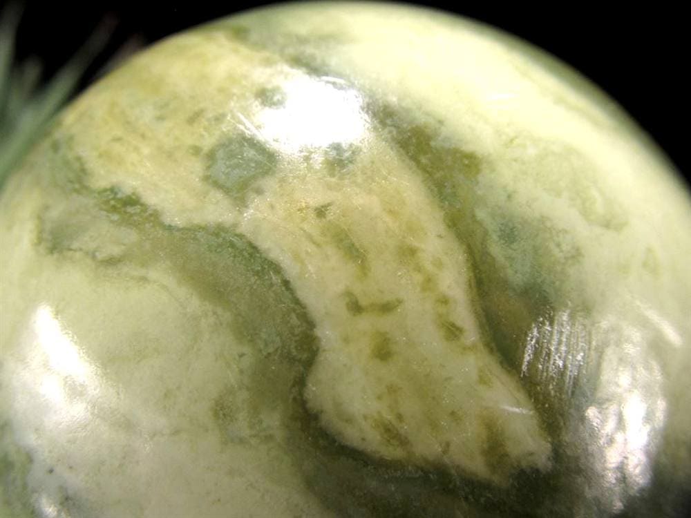 インフィナイト サーペンティン 蛇紋石 丸玉 置物 南アフリカ