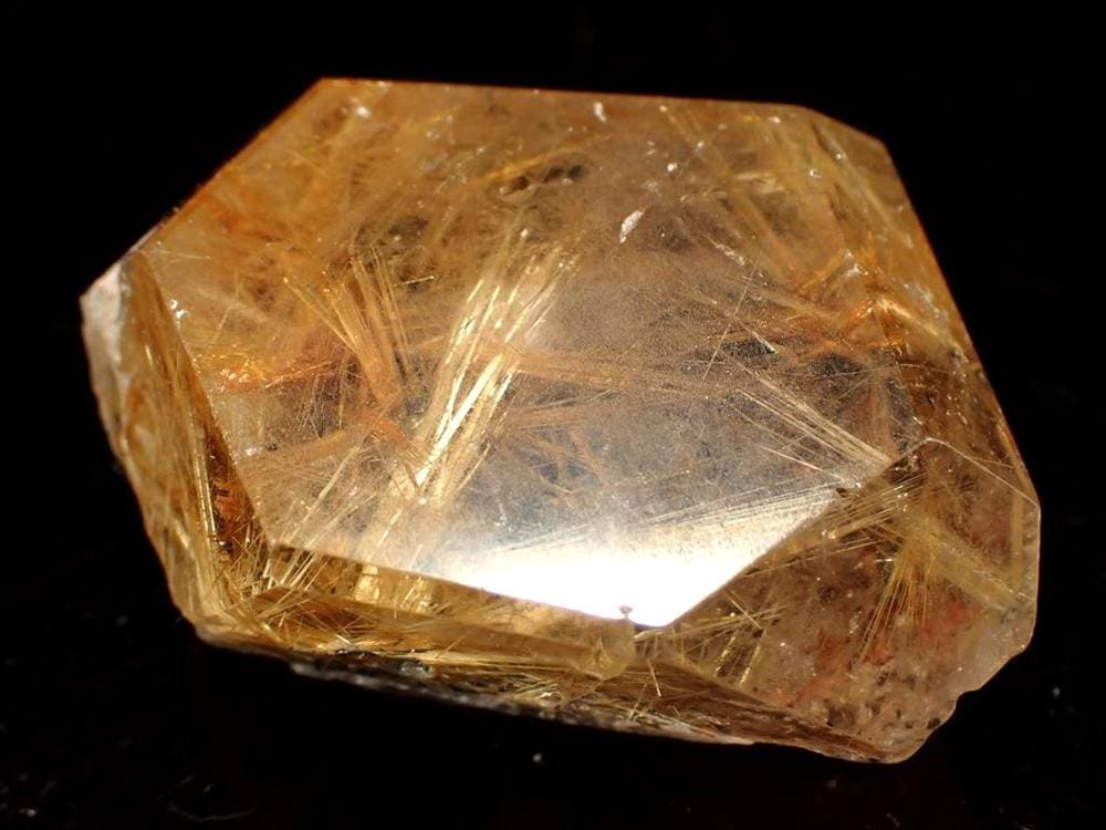 ゴールドルチル ルチルクォーツ 結晶 原石 タイチンルチル