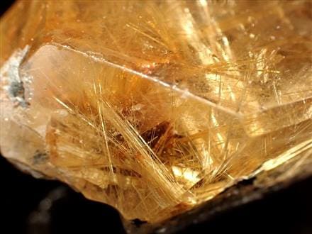 ゴールドルチル ルチルクォーツ 結晶 原石 タイチンルチル
