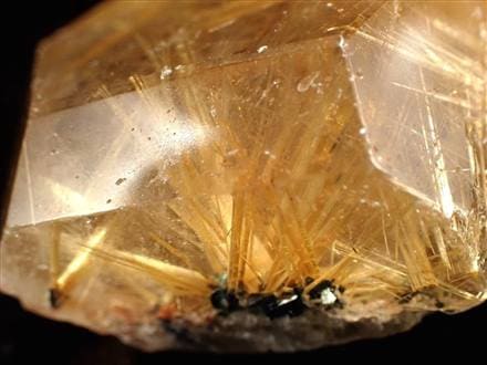 ゴールドルチル ルチルクォーツ 結晶 原石 タイチンルチル