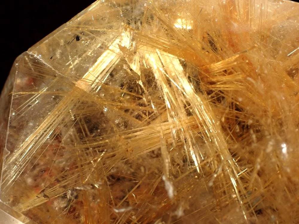 ゴールドルチル ルチルクォーツ 結晶 原石 タイチンルチル
