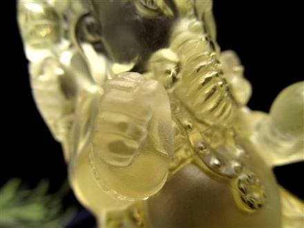 ガネーシャ シトリン 彫刻置物 夢をかなえる象 天然石