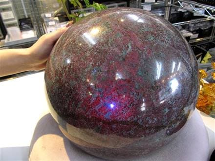 ルビーインカイヤナイト 丸玉 スフィア 巨大丸玉 