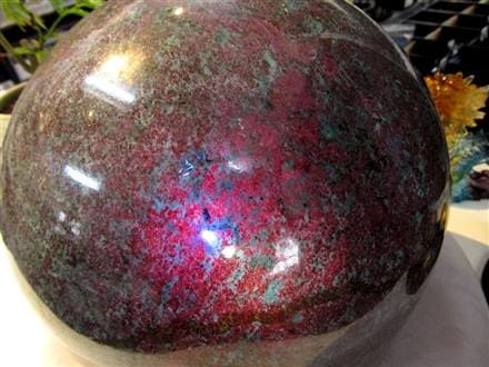 ルビーインカイヤナイト 丸玉 スフィア 巨大丸玉 