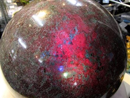 ルビーインカイヤナイト 丸玉 スフィア 巨大丸玉 