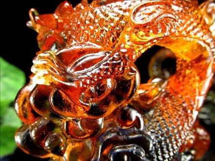 クリスタルガラス,置物,龍,ドラゴン,5本爪