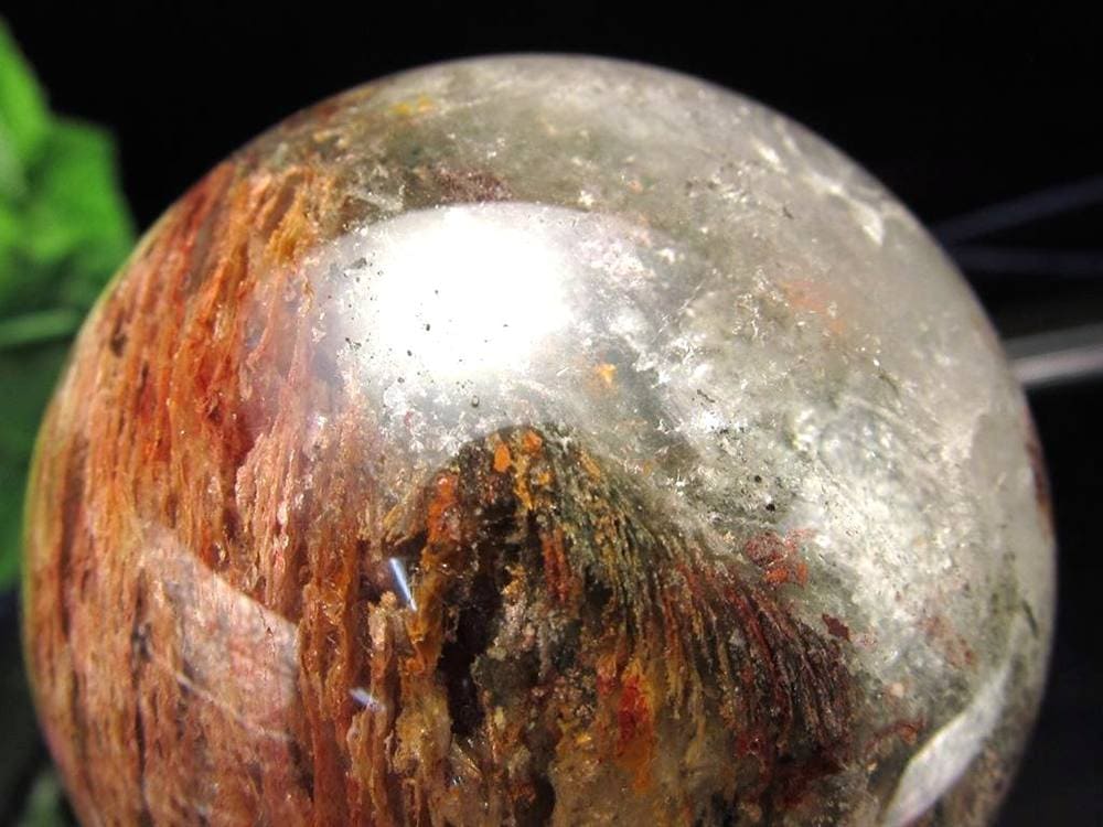 龍神ガーデンクォーツ 庭園水晶 丸玉 置物 ガーデンクォーツ ファントム