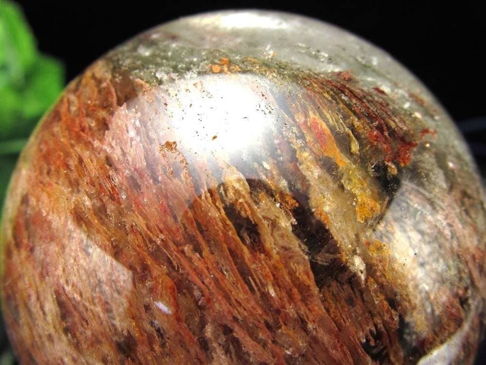 龍神ガーデンクォーツ 庭園水晶 丸玉 置物 ガーデンクォーツ ファントム