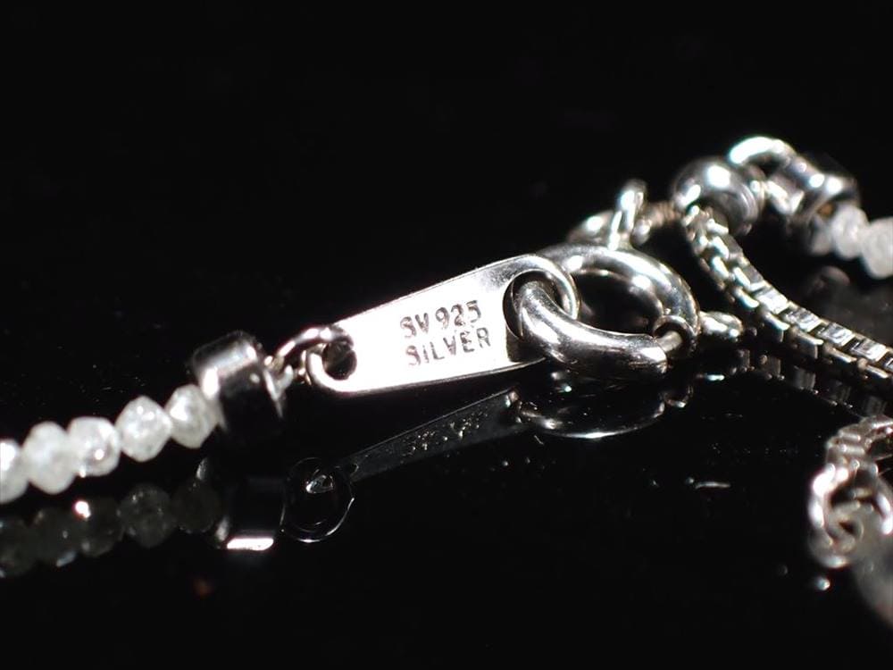 天然ホワイトダイヤモンド 天然ダイヤモンド ダイヤモンド ネックレス Silver925