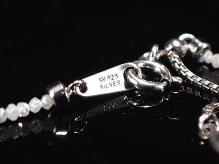天然ホワイトダイヤモンド 天然ダイヤモンド ダイヤモンド ネックレス Silver925