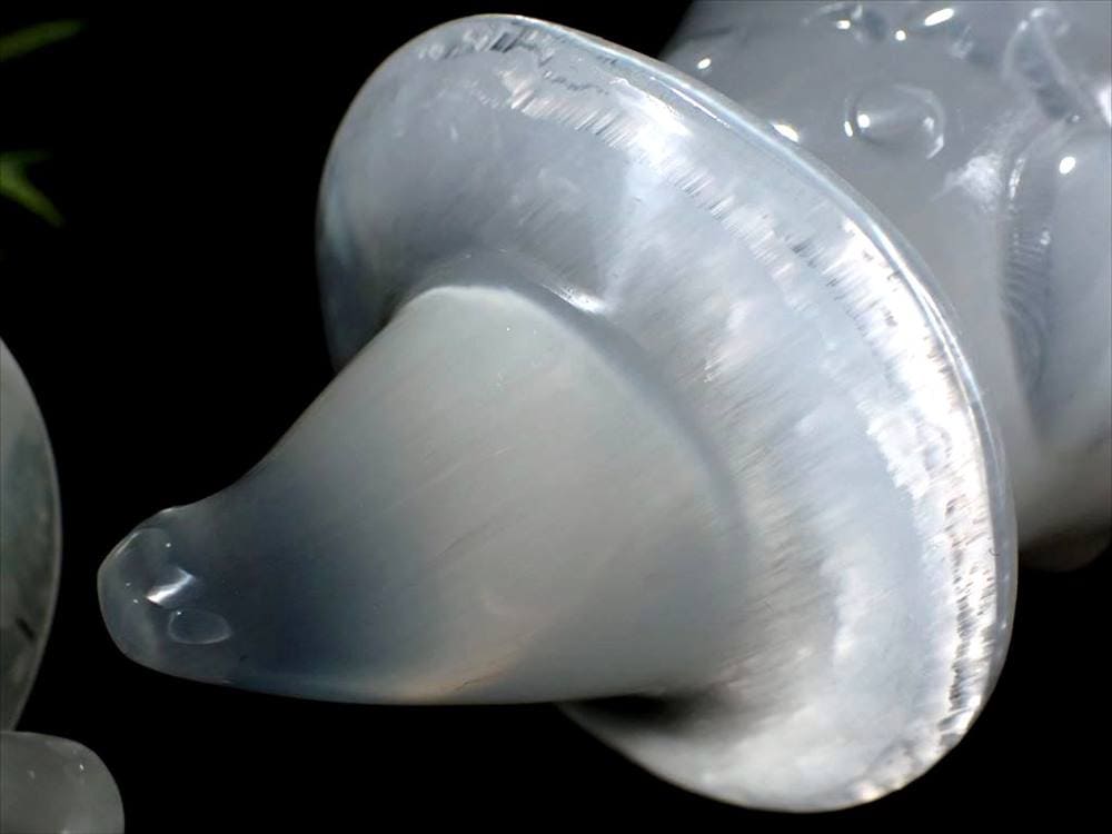 セレナイト 彫刻 置物 おばけ 幽霊