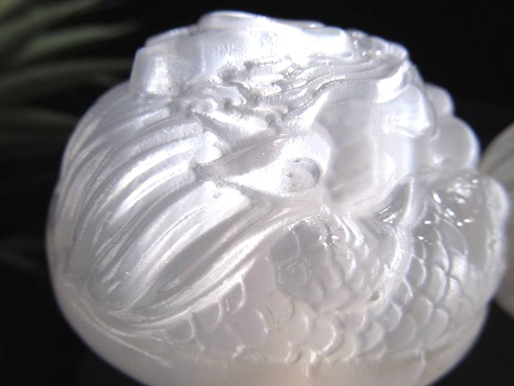 セレナイト 彫刻 置物 辰年 龍