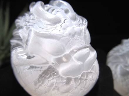 セレナイト 彫刻 置物 辰年 龍