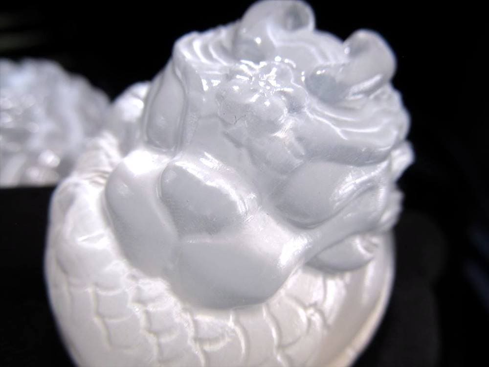 セレナイト 彫刻 置物 辰年 龍