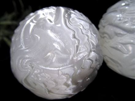 セレナイト 彫刻 置物 辰年 龍