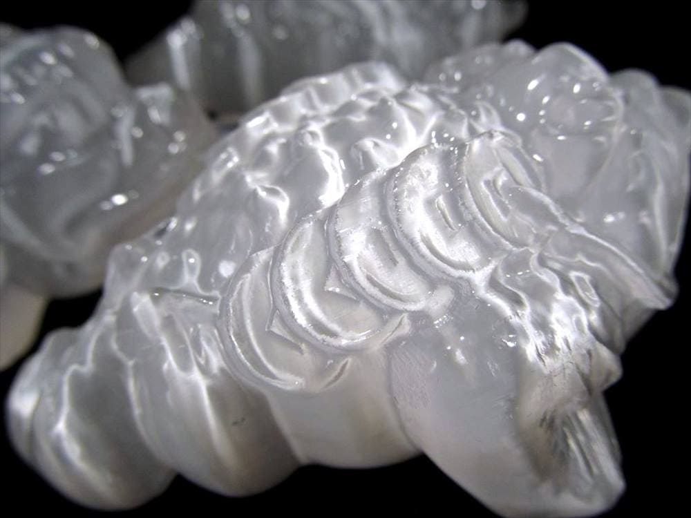 セレナイト 彫刻 置物 動物 ペンギン