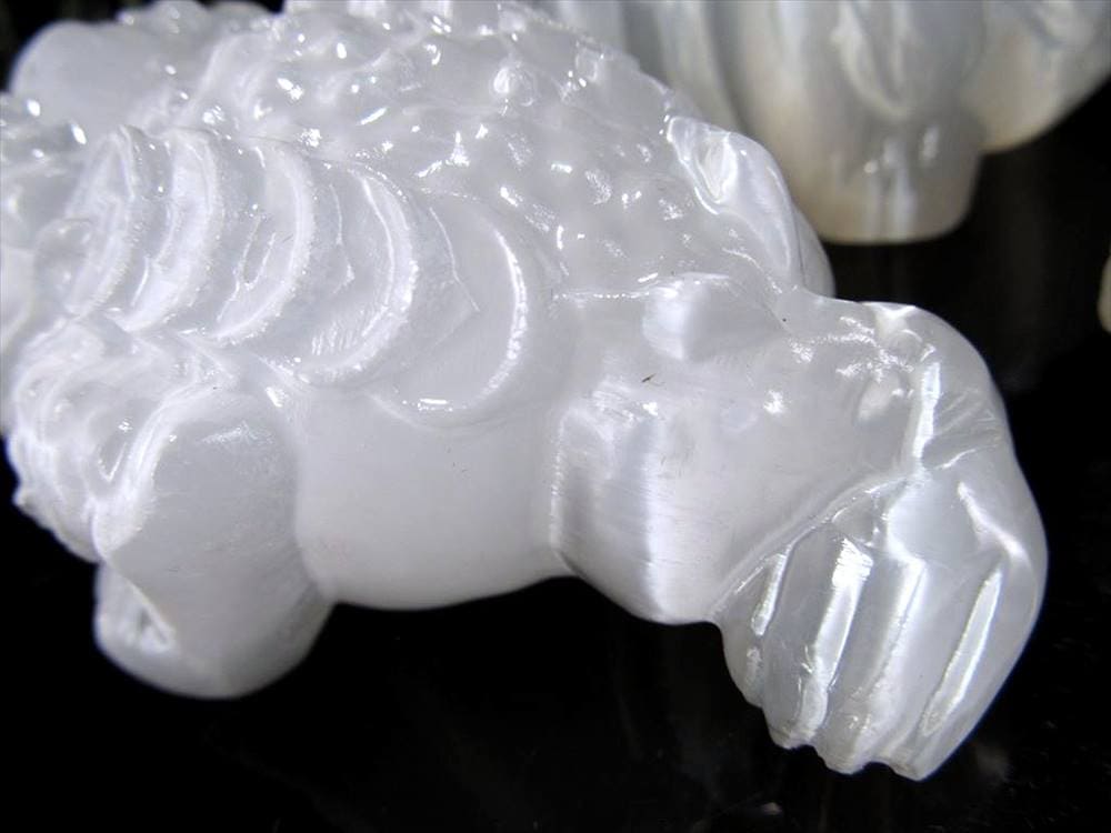 セレナイト 彫刻 置物 動物 ペンギン