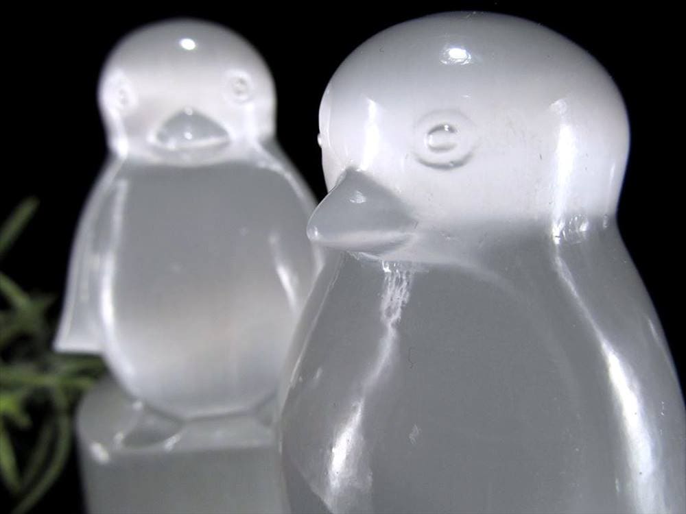 セレナイト 彫刻 置物 パワーストーン 銭蛙