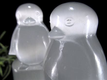 セレナイト 彫刻 置物 パワーストーン 銭蛙