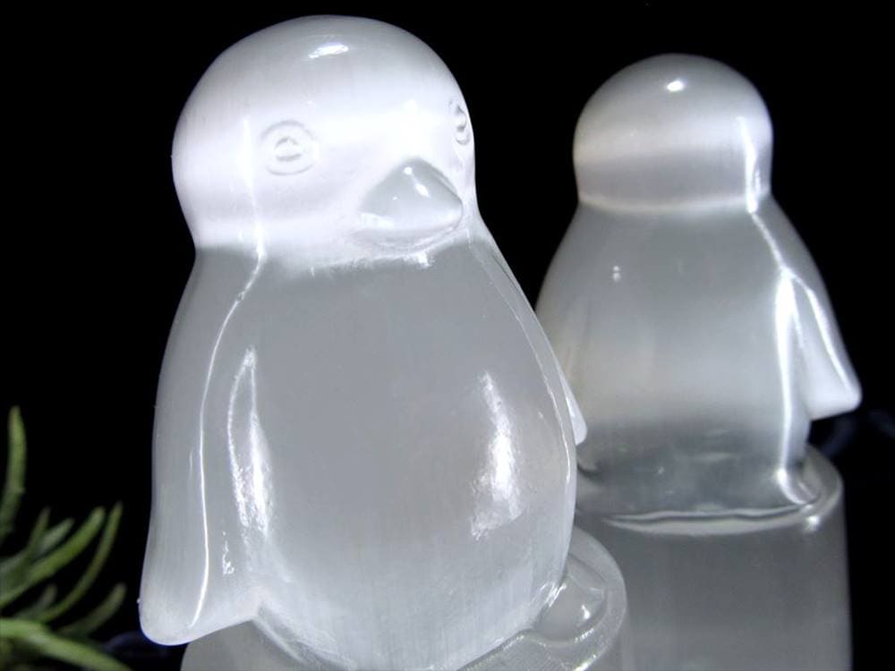 セレナイト 彫刻 置物 パワーストーン 銭蛙