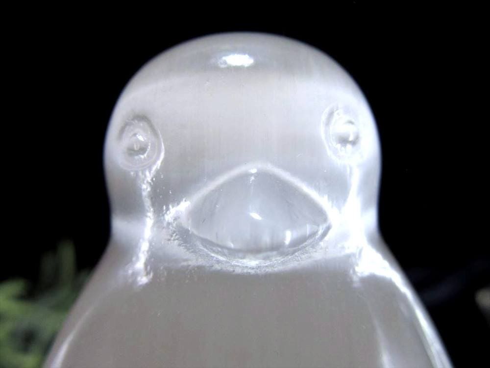 セレナイト 彫刻 置物 パワーストーン 銭蛙