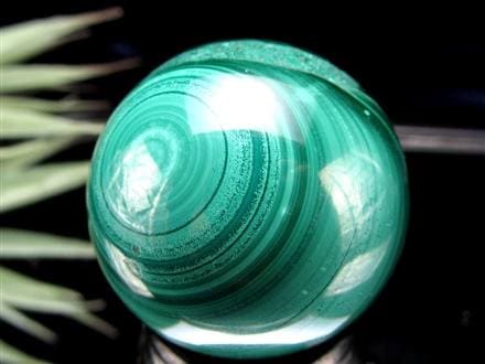 天眼 マラカイト 孔雀石 丸玉 置物 スフィア