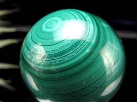 天眼 マラカイト 孔雀石 丸玉 置物 スフィア