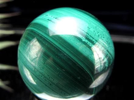 天眼 マラカイト 孔雀石 丸玉 置物 スフィア