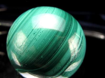 天眼 マラカイト 孔雀石 丸玉 置物 スフィア