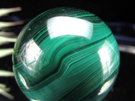 天眼 マラカイト 孔雀石 丸玉 置物 スフィア