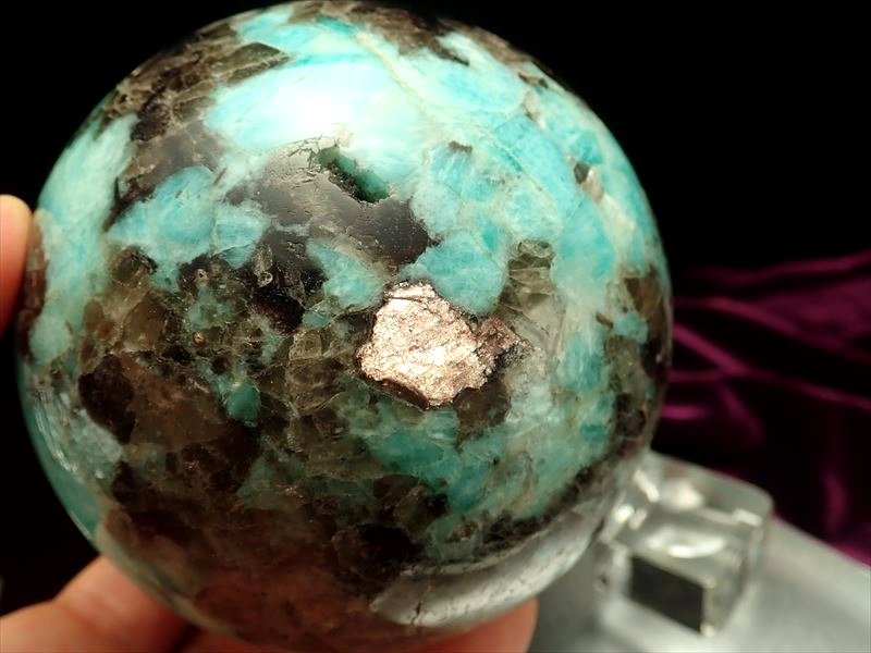 ✳️超稀少大玉✨【幸運を呼ぶ石】✨複数鉱物✨アマゾナイト