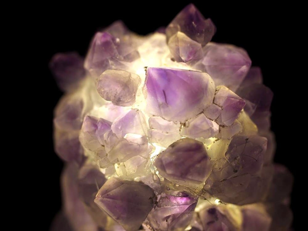 ベットサイドライト アメジスト USB ヒーリング 癒し