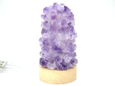 ベットサイドライト アメジスト USB ヒーリング 癒し