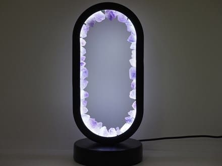 天然石 水晶 アメジスト ライト 照明