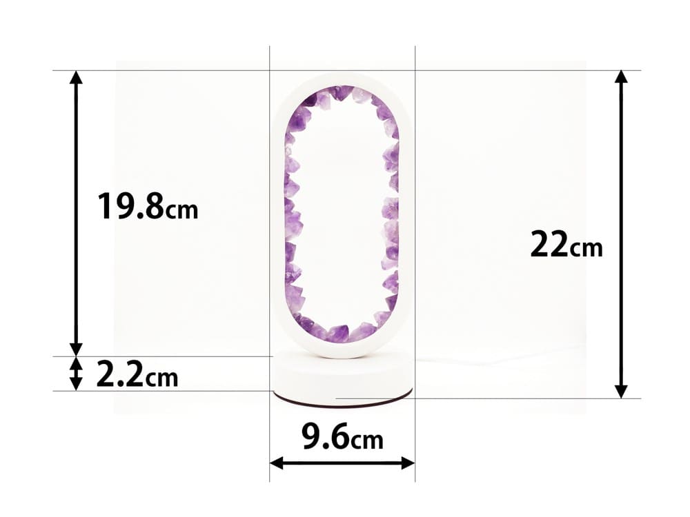天然石 水晶 アメジスト ライト 照明