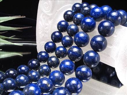 ラピスラズリ 青金石 12月の誕生石 ビーズ連 連材
