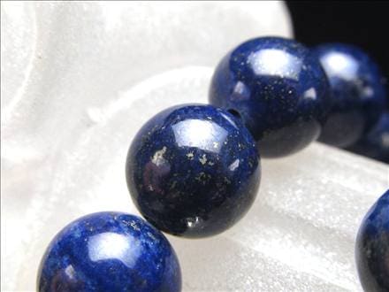 ラピスラズリ 青金石 12月の誕生石 ビーズ連 連材
