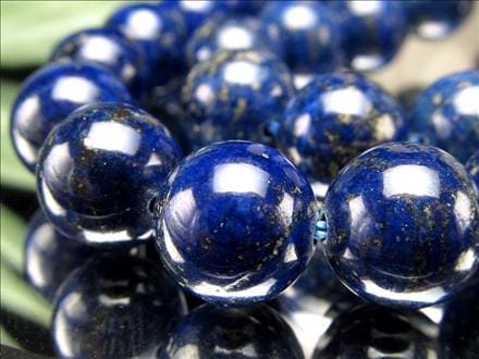 ラピスラズリ 青金石 12月の誕生石 ビーズ連 連材