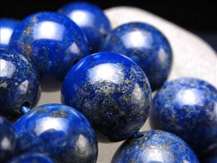 ラピスラズリ 青金石 12月の誕生石 ビーズ連 連材
