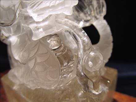 ルチル 龍彫り 龍神 置物 彫刻