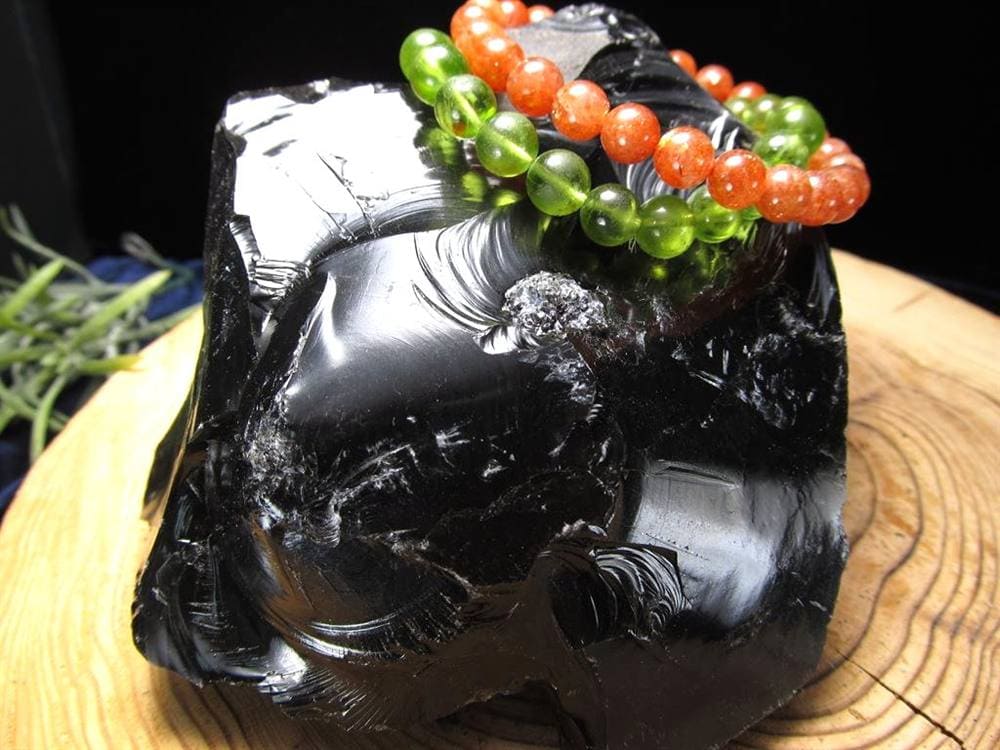 オブシディアン 黒曜石 原石 クリストバライト 和田峠産