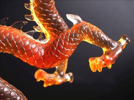 五本爪 クリスタルガラス 龍 ドラゴンボール