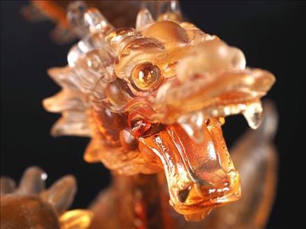 五本爪 クリスタルガラス 龍 ドラゴンボール